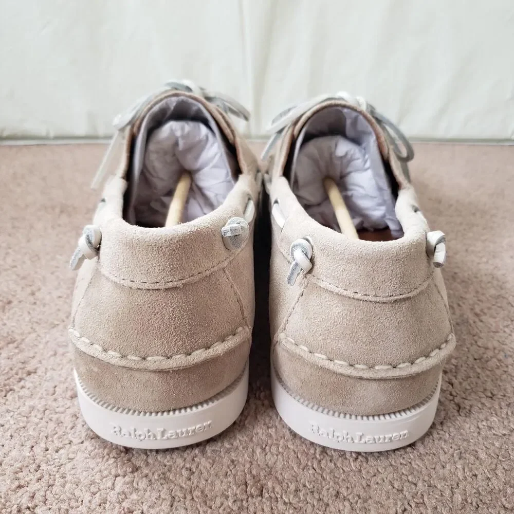NWT Polo Ralph Lauren Milkshake Merton Suede Boat Shoes Mens Size 11